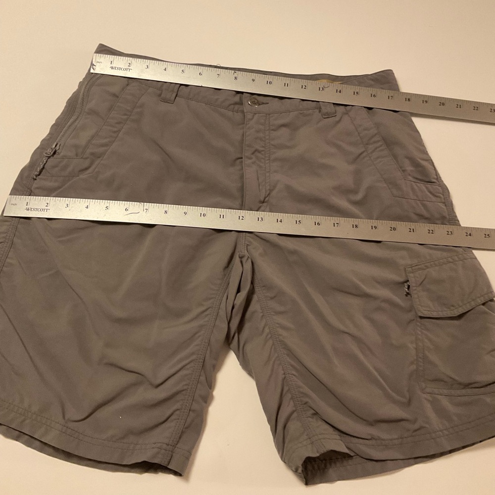 Mountain Khakis Cargo Shorts Slate Grey Side Pockets, Zip & Button, Loops, Sz 36 - Picture 12 of 13